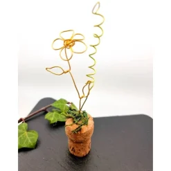 Best Blumenwiese Weinkorken Sektkorken Upcycling Farbauswahl auch mit Perlchen Tischdekoration