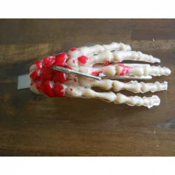 Accessoires|Punkrockdesign Blutige Hand Haarspange mit Axt   Halloween, gothic, rockabilly