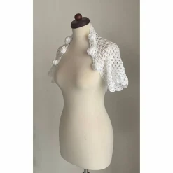Outlet Braut Bolero, Jacke, Stola, Hochzeit, Bolero in weiss!gehäkelt! Brautstolen & -Boleros