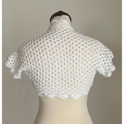 Brautstolen & -Boleros|purpurnaddel Braut Bolero, Jacke, Stola, Hochzeit, Bolero in weiss!gehäkelt!