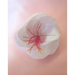 Brautschmuck|Madame Floralie Braut Haarklammer Brosche mit Perle weiß "Lara" festlich romantisch elegant Boho