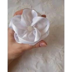 Online Braut Haarklammer Haarschmuck mit Perle weiß "Colette" festlich romantisch elegant Boho Brautschmuck