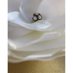 Clearance Braut Kopfschmuck Creme Weiß Haarklammer Stoffblume "Blanche" Brautschmuck Hochzeit festlich Brautschmuck