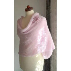 Brautstolen & -Boleros|purpurnaddel Braut Stola, Hochzeit, rosa, Tuch, Braut Umhang!