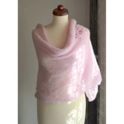 Brautstolen & -Boleros|purpurnaddel Braut Stola, Hochzeit, rosa, Tuch, Braut Umhang!