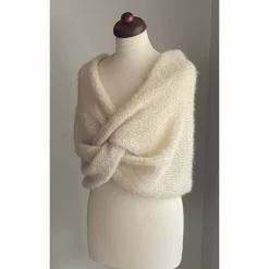 Online Braut Stola HOCHZEIT,Creme!BOLERO,Brautkleid,Braut Shal!Alpaka, Seide! Brautstolen & -Boleros
