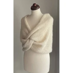 Braut Stola HOCHZEIT,Creme!BOLERO,Brautkleid,Braut Shal!Alpaka, Seide! Brautstolen & -Boleros