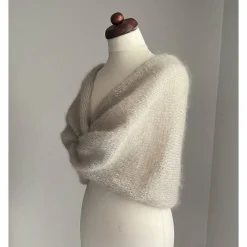 Braut Stola HOCHZEIT,Milchcafe!BOLERO,Braut Stola!Alpaka, Seide! Brautstolen & -Boleros