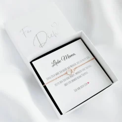 Best Brautmama Armband Edelstahl, Geschenk für Brautmutter zur Hochzeit, Brautmama Schmuck, mit Karte und Geschenkbox Gastgeschenke