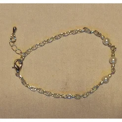 Best Brautschmuck-Set aus schneeweißen Glaswachsperlen – Rückenkette, Armband & Ohrringe individualisierbar Brautschmuck