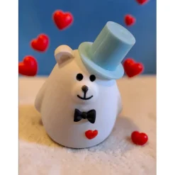 Best Bärchen Paar aus Raysin mit Hut und Fliege - niedliche Dekoration oder Hochzeitsgeschenk Geschenke