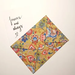 Discount Briefumschlag, Blumen, 17,5 cm x 12 cm, Geschenkverpackung, Liebesbrief Geldgeschenke