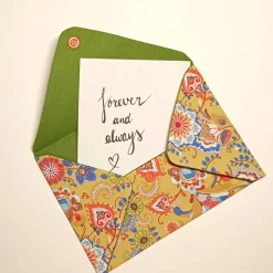 Discount Briefumschlag, Blumen, 17,5 cm x 12 cm, Geschenkverpackung, Liebesbrief Geldgeschenke