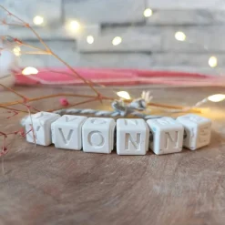 Buchstabenwürfel, Würfel mit Buchstaben, Würfel Perlen, Würfel als Perle, Würfel Buchstaben, Buchstaben Perlen Geschenke