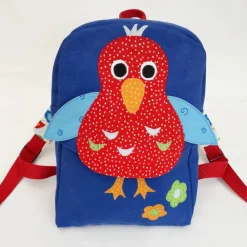 Bunter Kinderrucksack mit Tiermotiv aus Baumwollstoff Kinder Kinderrucksack