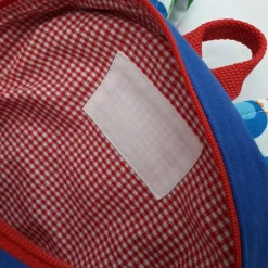 Bunter Kinderrucksack mit Tiermotiv aus Baumwollstoff Kinder Kinderrucksack