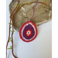 Buntes gehäkeltes Wende-Osterei Ostereier