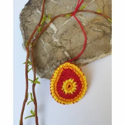 Buntes gehäkeltes Wende-Osterei Ostereier