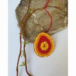Buntes gehäkeltes Wende-Osterei Ostereier