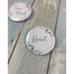 Junggesellenabschied|MT-Design Button Junggesellinnen Abschied "rosig"