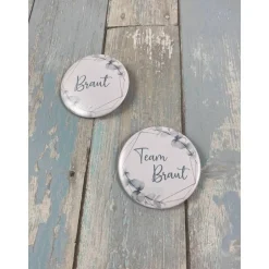 Junggesellenabschied|MT-Design Button Junggesellinnen Abschied "rosig"
