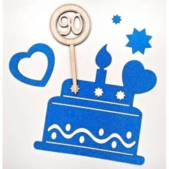 Best Cake Topper Tortendekoration Holz 90. Geburtstag Tortenstecker Torte Deko Kuchenstecker Tortendekoration DIY Tortendekoration