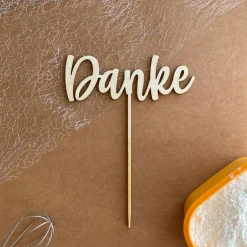Clearance Caketopper "Danke" Tortendekoration