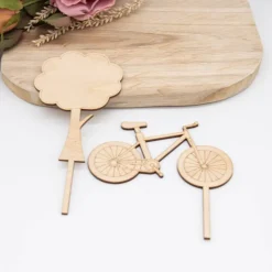 Tortendekoration|SandavDesigns Caketopper Fahrrad mit Baum –  Kuchenaufsatz für Geburtstage & Partys