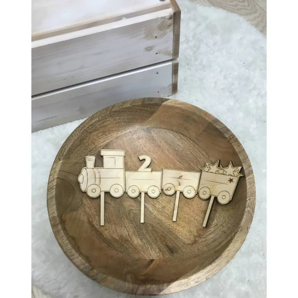 Caketopper Geburtstagszug Tortendekoration
