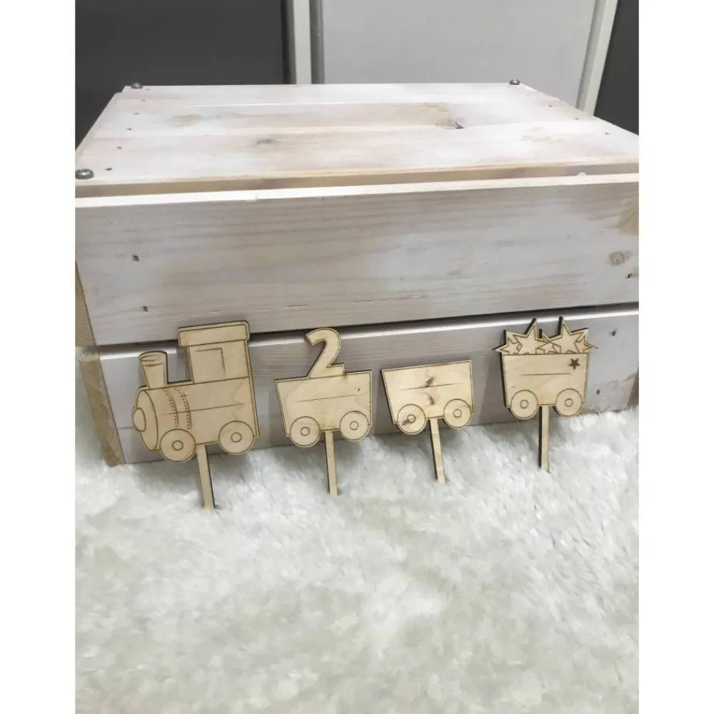 Caketopper Geburtstagszug Tortendekoration