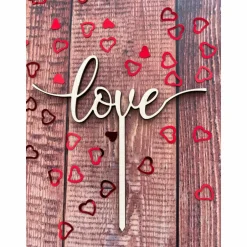 Clearance Caketopper „Love“, Valentinstag, Hochzeit, Kuchendekoration, verschiedene Größen Hochzeitsdeko