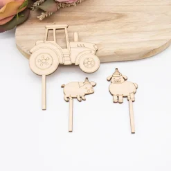 Outlet Caketopper Traktor –  Kuchenaufsatz für Geburtstage & Babypartys Tortendekoration