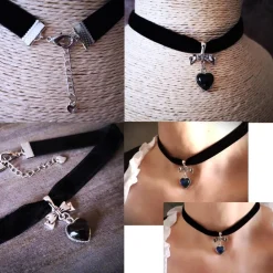 Discount Charivari , Kette, Ohrringe fürs Dirndl, Dirnd- Schmuck, Glasherz Trachtenschmuck