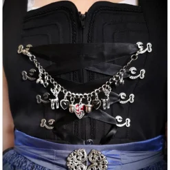 Discount Charivari , Kette, Ohrringe fürs Dirndl, Dirnd- Schmuck, Herzen Trachtenschmuck