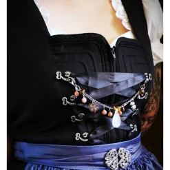 Clearance Charivari aus Edelstahl, Dirnd- Schmuck,Trachten, Rosenquarz und Tigerauge Trachtenschmuck