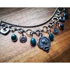 Discount Charivari aus Edelstahl, Dirnd- Schmuck,Trachten, Jade grün Trachtenschmuck