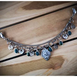 Discount Charivari aus Edelstahl, Dirnd- Schmuck,Trachten, Jade grün Trachtenschmuck
