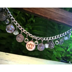 Clearance Charivari aus Edelstahl, Dirnd- Schmuck,Trachten, Hochzeit, Krone Trachtenschmuck