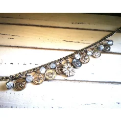 Charivari aus Edelstahl, Dirnd- Schmuck,Trachten, Hochzeit, Schmetterlinge Trachtenschmuck