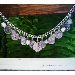 Charivari aus Edelstahl, Dirnd- Schmuck,Trachten, Hochzeit, Schmetterlinge Trachtenschmuck