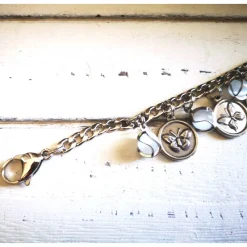 Charivari aus Edelstahl, Dirnd- Schmuck,Trachten, Hochzeit, Schmetterlinge Trachtenschmuck