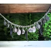 Charivari aus Edelstahl, Dirnd- Schmuck,Trachten, Hochzeit, Hämatit Trachtenschmuck
