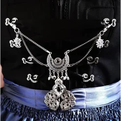 Trachtenschmuck|Tinas Schmucktruhe Charivari Kette fürs Dirndl,  Dirnd- Schmuck,  schwarz