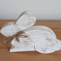 Clearance Charmanter Holz-Osterhase im Vintage-Stil Osterhasen