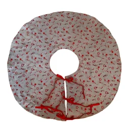 Hot Christbaumdecke genäht, Weihnachtsbaumdecke rund XL Weihnachtsbaumdecken