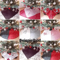 Weihnachtsbaumdecken|Afrosteff Christbaumdecke genäht, Weihnachtsbaumdecke XL