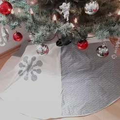 Weihnachtsbaumdecken|Afrosteff Christbaumdecke genäht, Weihnachtsbaumdecke XL