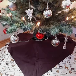 Weihnachtsbaumdecken|Afrosteff Christbaumdecke genäht, Weihnachtsbaumdecke XL