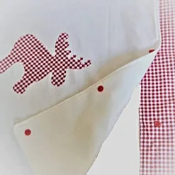 Weihnachtsbaumdecken|Afrosteff Christbaumdecke genäht, Weihnachtsbaumdecke rund XL  in rot und weiß kariert