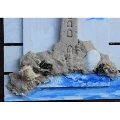 Best Collage LEUCHTTURM Sandbild Maritime Deko Muschelbild nettes Geschenk zu Valentinstag, Vatertag oder Muttertag Kunst